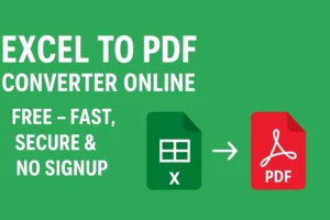Excel to PDF Converter Online Free – Fast, Secure & No Signup