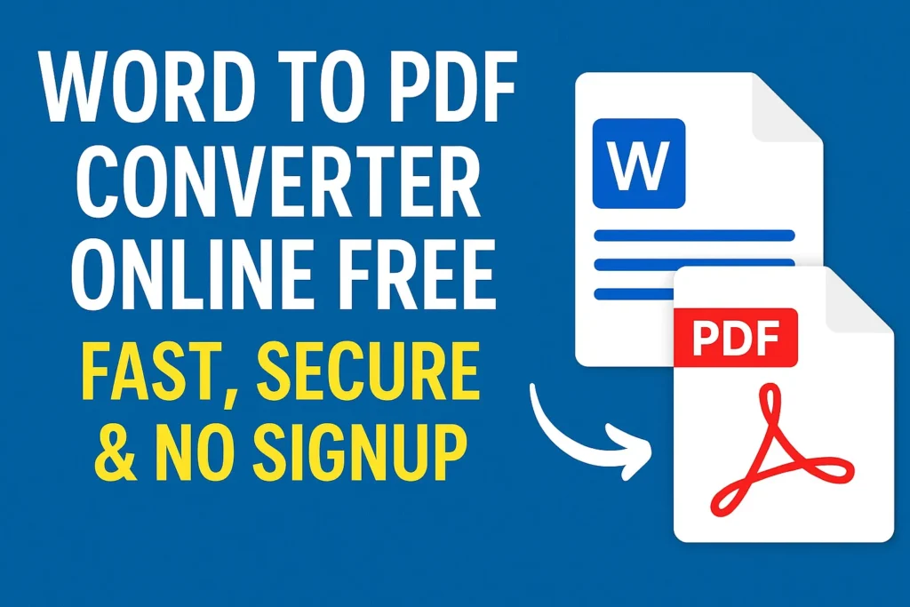 Word to PDF Converter Online Free No Signup